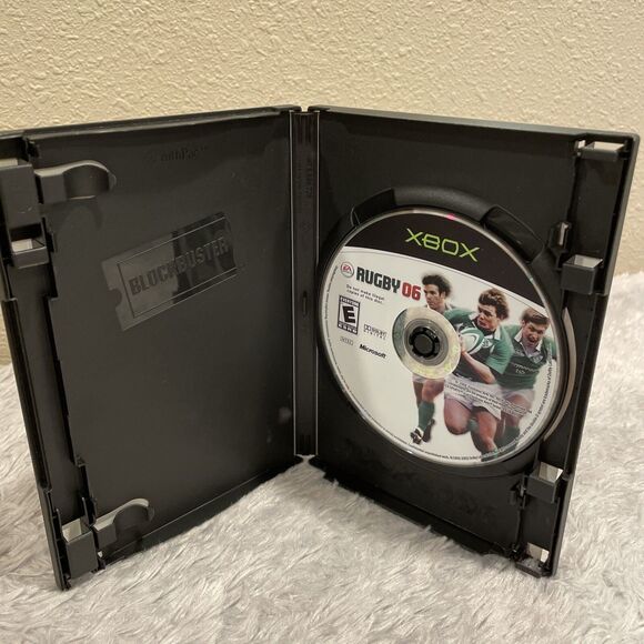 Rugby 06 (Microsoft Xbox, 2006) Disc and Blockbuster Case Stickers EA Sports - Picture 10 of 16